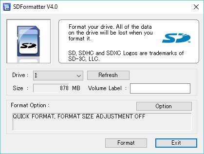 sd formatter