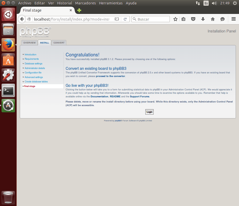 forophpbb fin instalar