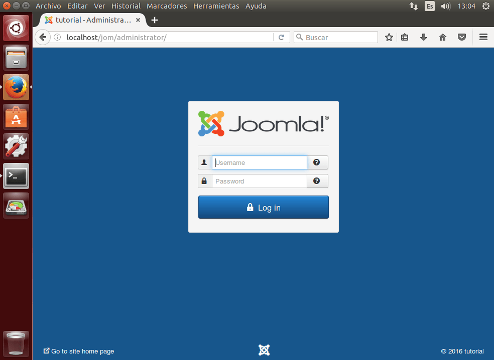 tutorial joomla admin sitio