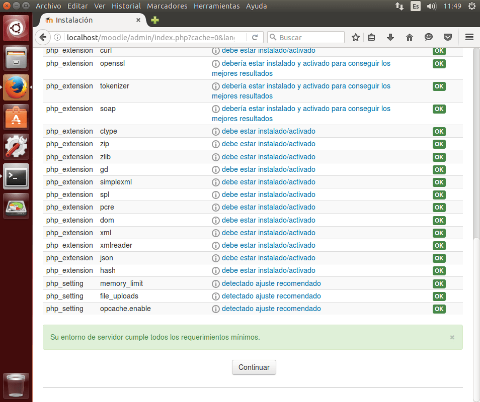 instalar moodle reqs ok